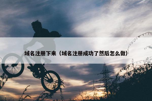 域名注册下来（域名注册成功了然后怎么做）