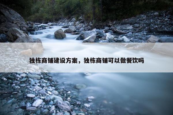 独栋商铺建设方案，独栋商铺可以做餐饮吗