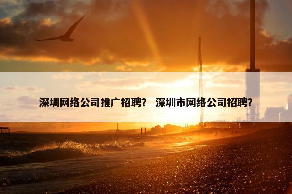 深圳网络公司推广招聘？ 深圳市网络公司招聘？