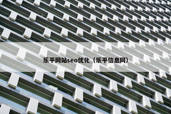 乐平网站seo优化（乐平信息网）