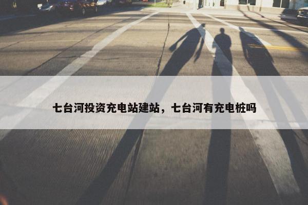 七台河投资充电站建站，七台河有充电桩吗