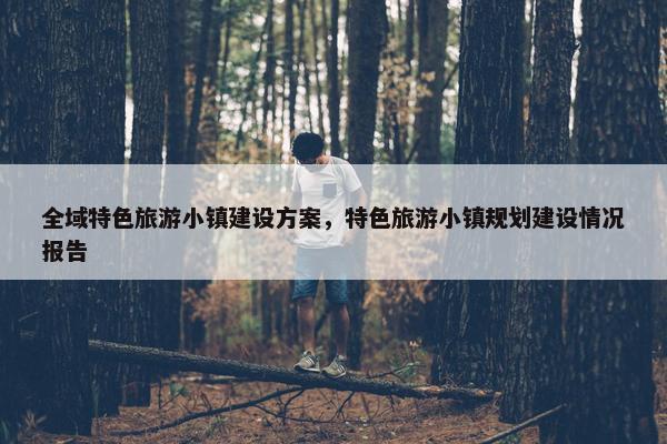 全域特色旅游小镇建设方案，特色旅游小镇规划建设情况报告