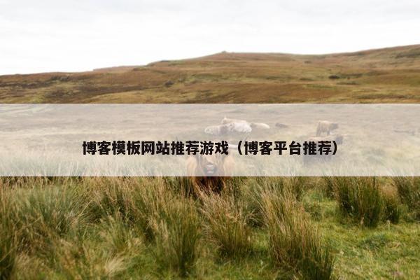博客模板网站推荐游戏（博客平台推荐）