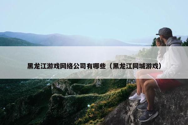 黑龙江游戏网络公司有哪些（黑龙江同城游戏）