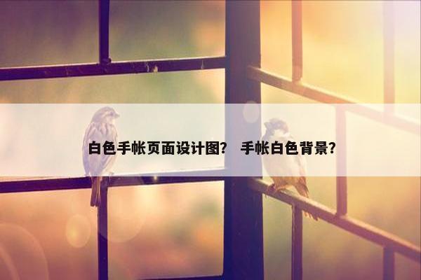 白色手帐页面设计图？ 手帐白色背景？