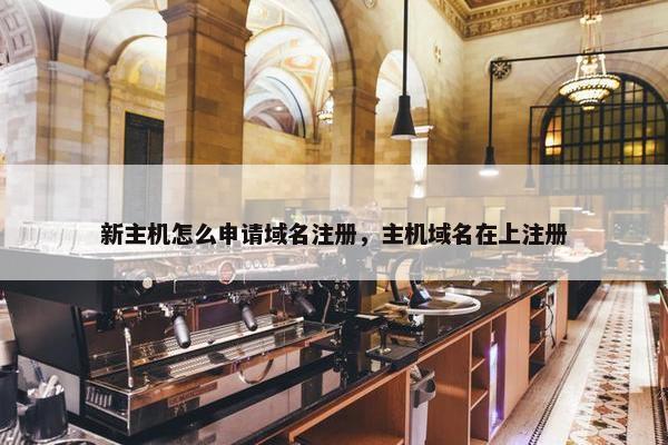 新主机怎么申请域名注册，主机域名在上注册