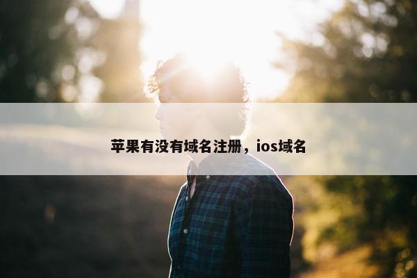 苹果有没有域名注册，ios域名