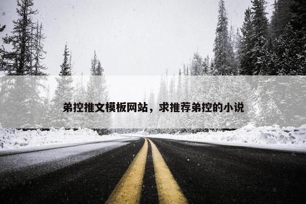 弟控推文模板网站，求推荐弟控的小说