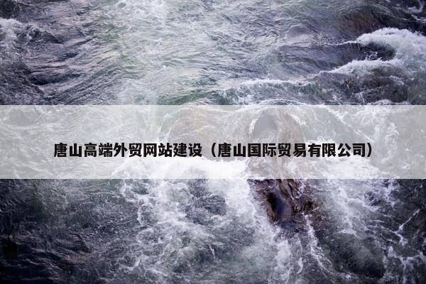 唐山高端外贸网站建设（唐山国际贸易有限公司）