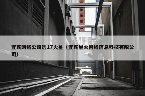 宜宾网络公司选17火星（宜宾星火网络信息科技有限公司）